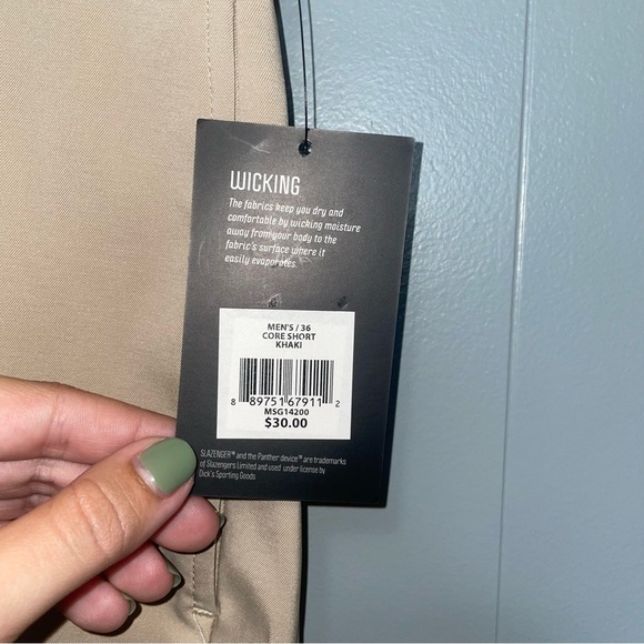Slazenger NWT Golf Core Wicking Shorts Waist 36 Khaki - Picture 5 of 8